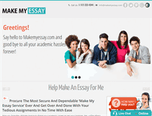 Tablet Screenshot of makemyessay.com